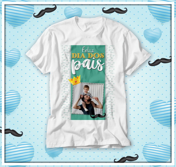 Camiseta Dia dos Pais Personalizada com Foto
