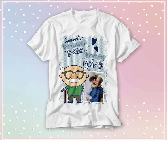 Camiseta Dia dos Pais Personalizada com Foto