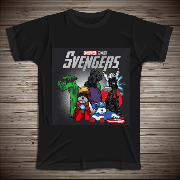 Camiseta Schnauzer Avengers