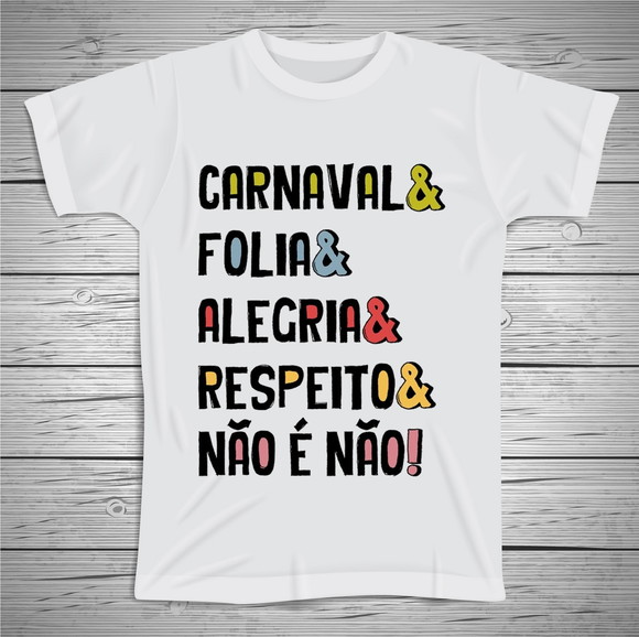 Camiseta Divertida Carnaval Folia