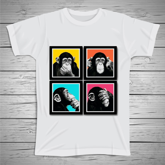 Camiseta Divertida Monkey
