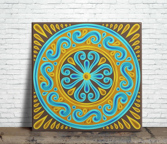 Azulejo Decorativo Mandala