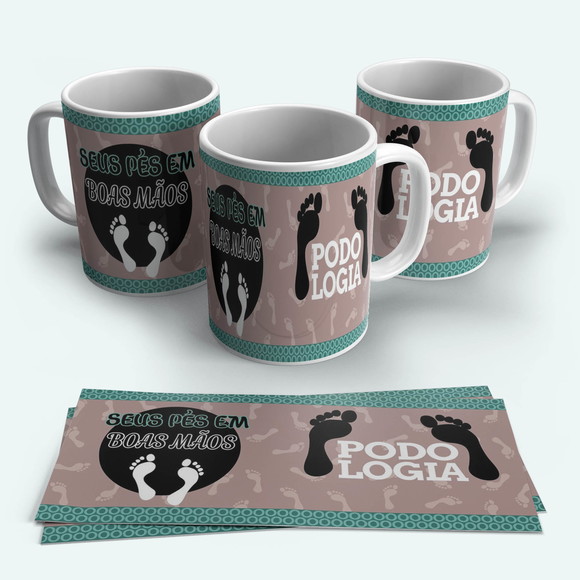 Caneca Profissão Podologia