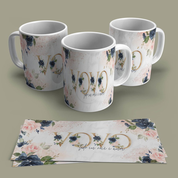 Caneca Porcelana Vovó