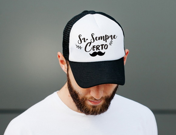 Boné Trucker Senhor Sempre Certo