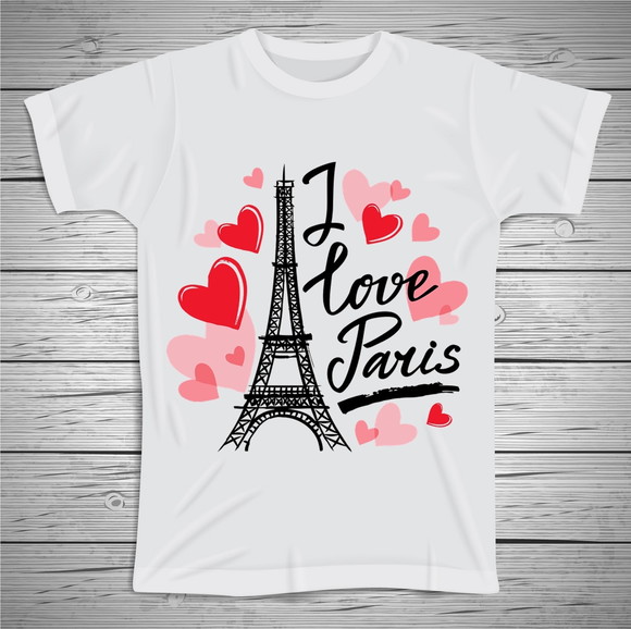 Camiseta I Love Paris