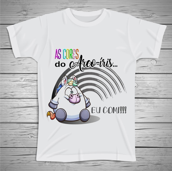 Camiseta As cores do Arco Iris