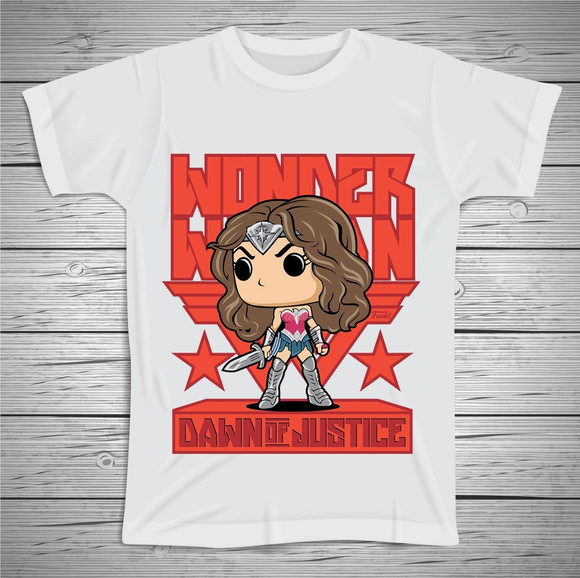 Camiseta Mascote Mulher Maravilha