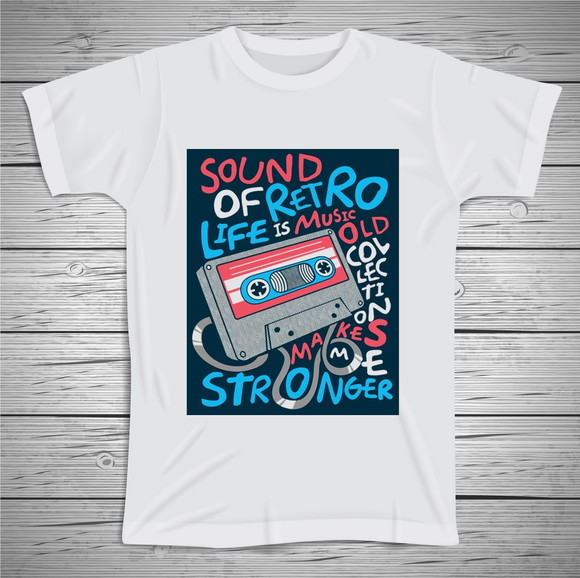 Camiseta Retrô Music