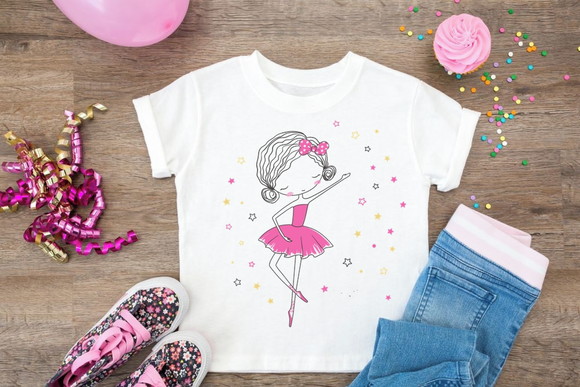 Camiseta Infantil Bailarina