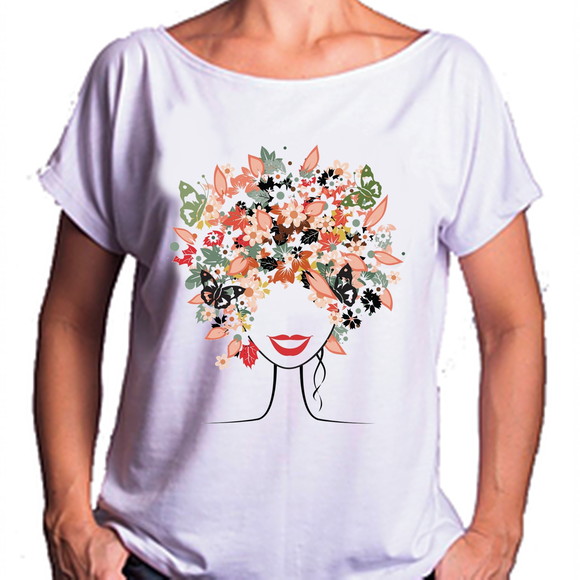Camiseta Bata Floral