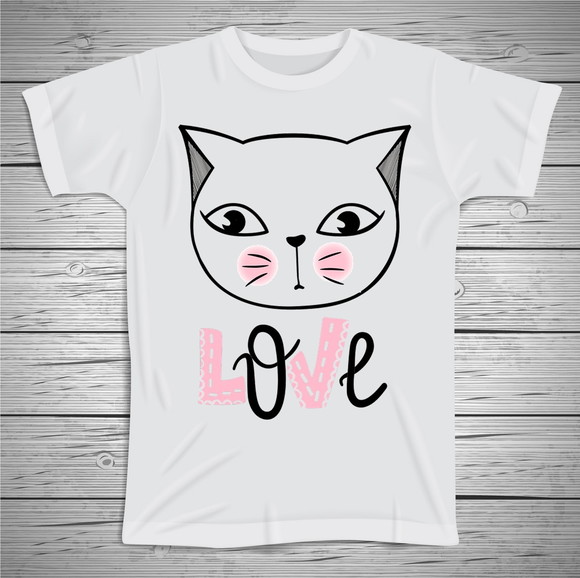 Camiseta Cat Love