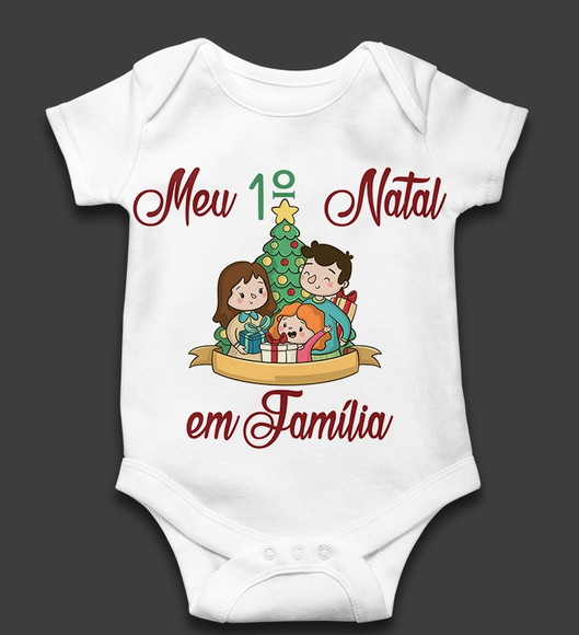 Body Infantil Meu Primeiro Natal