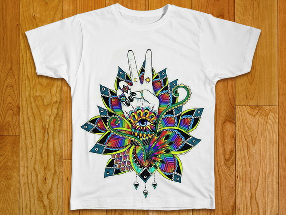 Camiseta Feminina Mandala