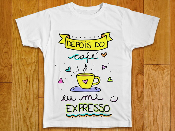 Camiseta Divertida Depois do Café