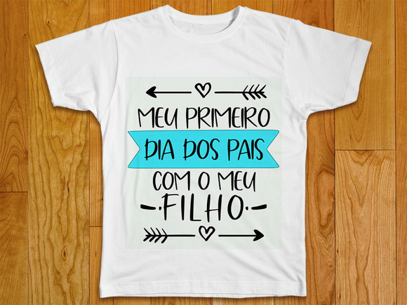 Camiseta Meu Primeiro Dia dos Pais com meu Filho