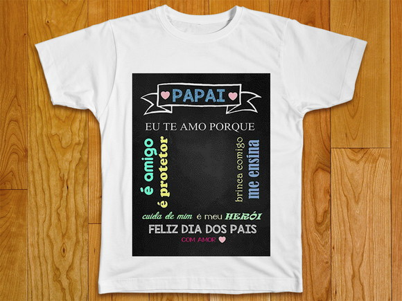 Camiseta Papai Personalizada Com Foto