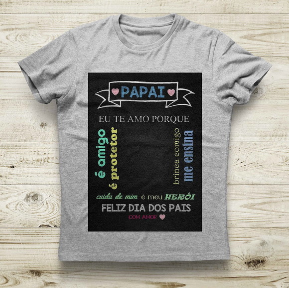 Camiseta Papai Personalizada com Foto