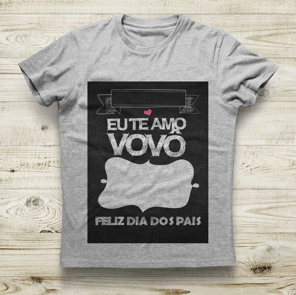 Camiseta Eu Te Amo Vovô Personalizada com Foto