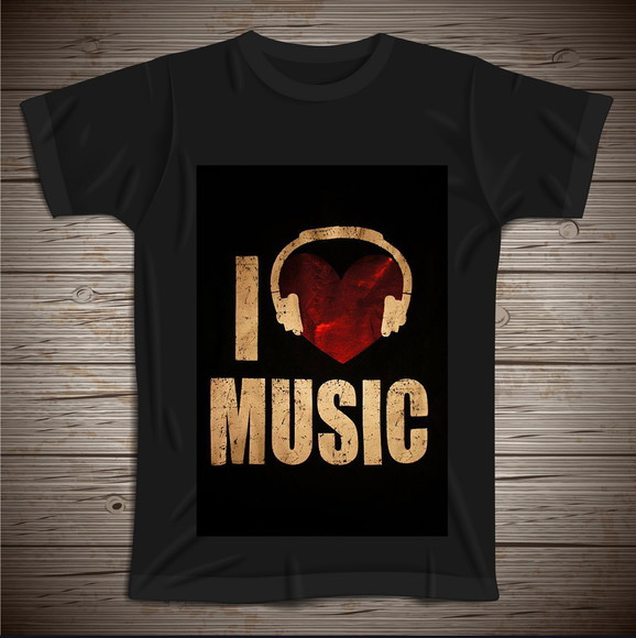Camiseta I Love Music