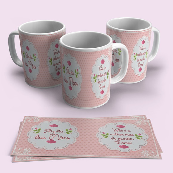 Caneca Feliz Dia das Mães