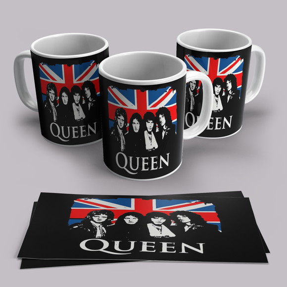 Caneca Porcelana Rock Queen