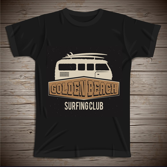 Camiseta Kombi Golden Beach