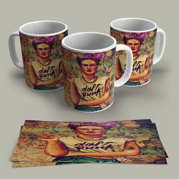 Caneca Porcelana Frida Khalo