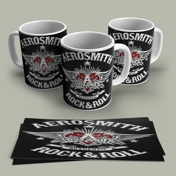Caneca Porcelana Rock Aerosmith