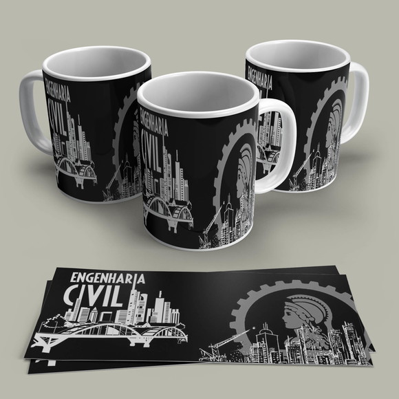 Caneca Profissão Engenharia Civil