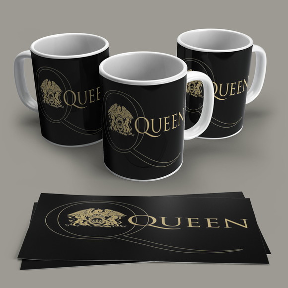 Caneca Porcelana Rock Queen