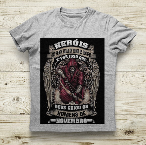 Camiseta As Lendas Nascem em Novembro