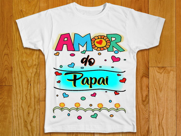 Camiseta Infantil Amor do Papai