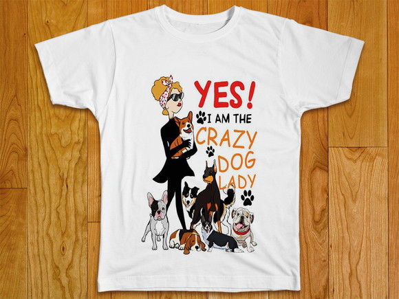 Camiseta Divertida I Am The Crazy Dog