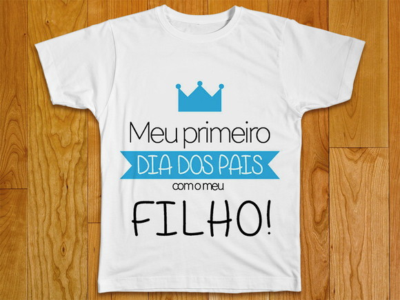Camiseta Meu Primeiro Dia dos Pais com meu Filho
