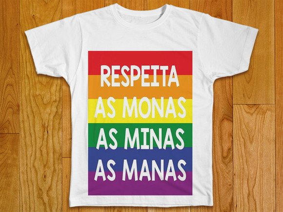 Camiseta Respeita As Monas As Minas As Manas