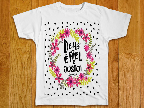 Camiseta Deus é Fiel e Justo
