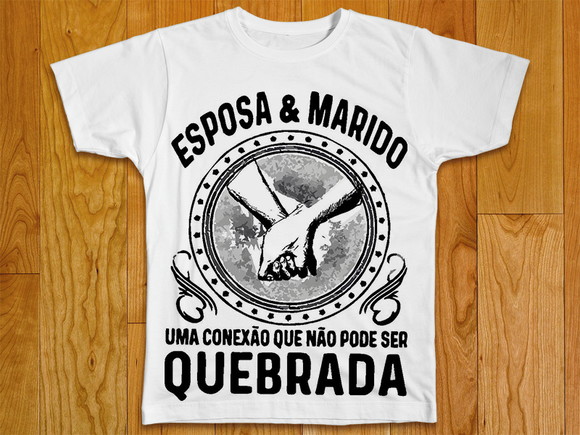 Camiseta Esposa e Marido uma conexão