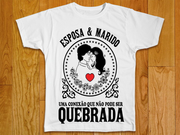 Camiseta Esposa e Marido uma conexão