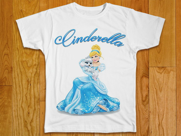 Camiseta Infantil Cinderella
