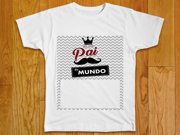 Camiseta Pai com Foto Personalizada