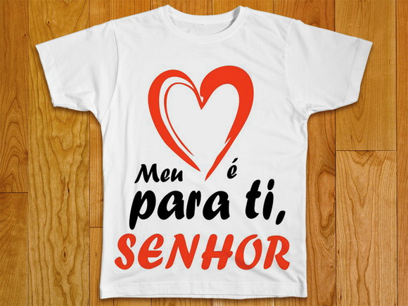 Camiseta Meu Coração é Pra Ti Senhor