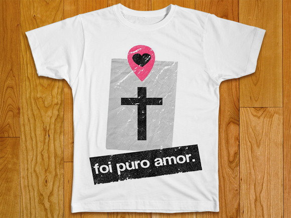 Camiseta Religiosa Foi Puro Amor