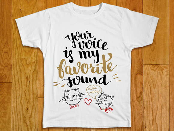 Camiseta Sua Voz é Meu Som Favorito