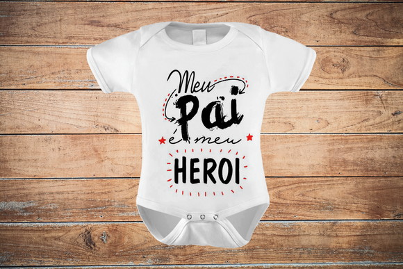 Body Infantil Meu Pai É Meu Herói
