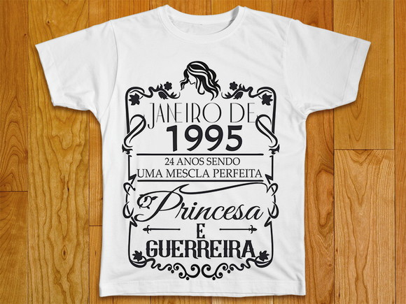 Camiseta Feminina Princesa e Guerreira