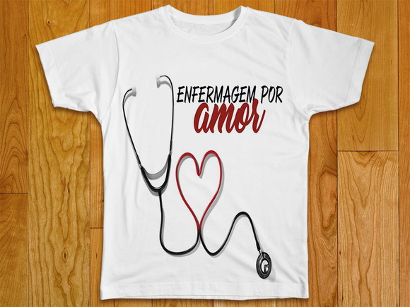 Camiseta Enfermagem por Amor