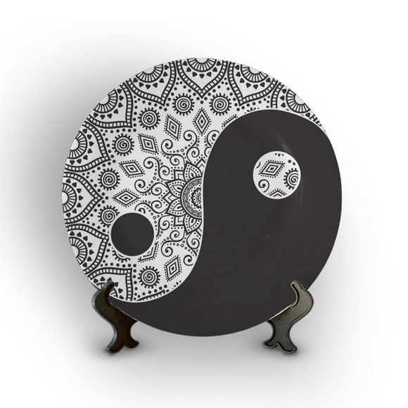 Prato Decorativo Yin Yang