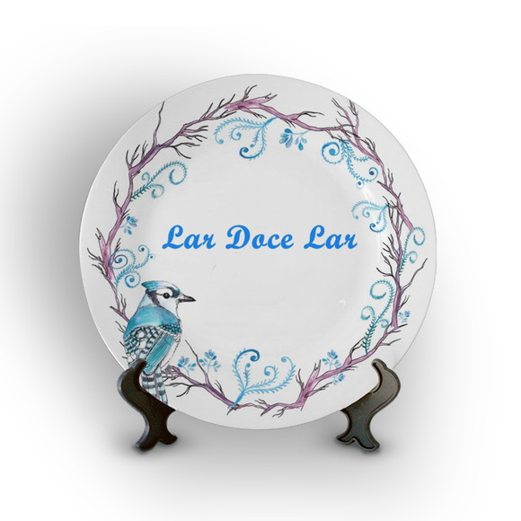 Prato Decorativo Lar Doce Lar