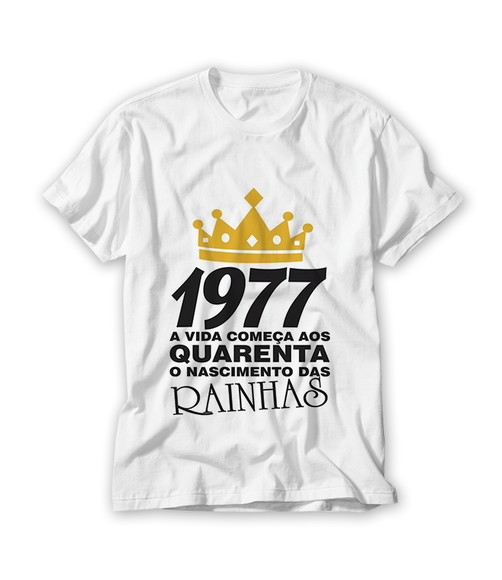 Camiseta A vida começa aos Quarenta